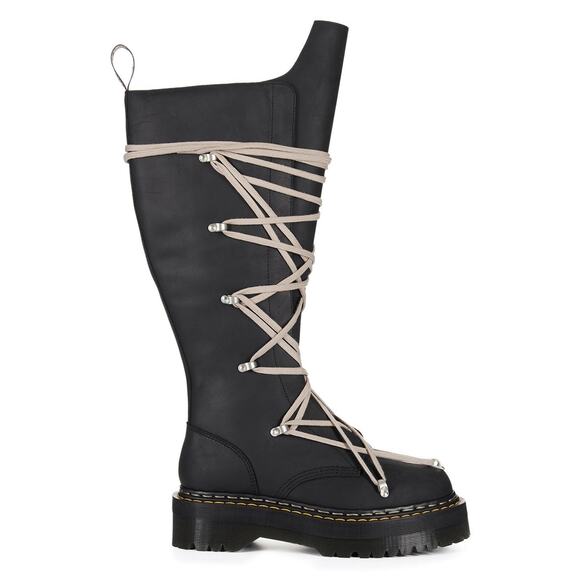 DR. MARTENS X RICK OWENS FW25 1B60 QUAD SOLE PENTALACE BOOT OILY NUBUCK COW main image 6